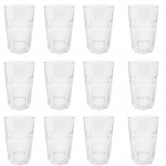 HERING - Lote com 12 copos em cristal. Medidas: Altura 13cm e Diâmetro 8cm.