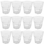HERING - Lote com 12 copos em cristal. Medidas: Altura 10cm e Diâmetro 9cm.