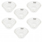 WOLFF -Lote com 6 Bowls em Cristal Degradê. Medidas: Altura 7cm e Diâmetro 12cm.