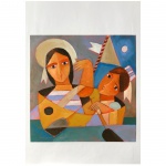 SÉRGIO RAMOS - GRAVURA. Medidas: 29cm X 36cm.