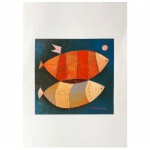 SÉRGIO RAMOS - GRAVURA. Medidas: 29cm X 39cm.