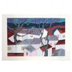CHEN KONG FANG - GRAVURA Tiragem 136/185. Medidas: 72cm X 50cm.