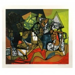 ROBERTO BURLE MARX - GRAVURA Tiragem 51/80. Medidas : 80cmX 70cm.