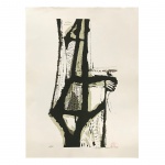 ALDEMIR MARTINS - SERIGRAFIA Tiragem 38/100  Medidas: 50cm X 70cm.
