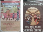 Lote com 2 antigos pôsteres de London, 1976. Obs: Com pequeno amassado por conta do tempo. Medidas: 50 x 80 cm.