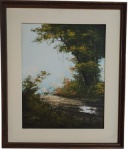 ROSSI - "Paisagem" - o.s.t - a.c.i.e - medidas da obra 48 x 38 cm - medidas da moldura 66 x 57 cm.