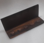 Porta cachimbos em jacarandá. Comp.25cm  Larg.8cm  Alt.10cm   1970.
