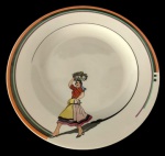 VISTA ALEGRE PORTUAL - Prato decorativo em porcelana, com pintura artesanal. Medida: 30 cm de diâmetro.