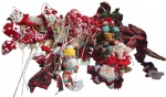 Lote com peças natalinas para árvore de natal.