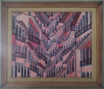 Tonico de Ouro Preto 97 - óleo sobre tela, assinatura no canto inferior esquerdo. Medida final: 64 x 74 cm.