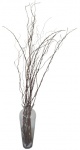 Vaso decorativo em vidro. Obs: Retirada pelo comprador. Medidas: 60 cm de altura e 25 cm de diâmetro.