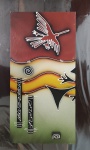 NAZCA PERÚ - quadro decorativo com pintura artesanal em alto relevo medidas 36 x 70 cm de comprimento