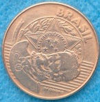 Moeda 25 Centavos 2011 Reverso Horizontal