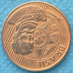 Moeda 25 Centavos 2004 Soberba Reverso invertido