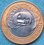 Moeda 1 Real 2005 Reverso Horizontal Soberba Ano Raro Difícil de encontrar