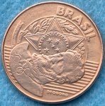 Moeda 25 Centavos 2010 Reverso Horizontal Soberba