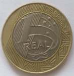 Moeda de 1 Real ano 1998