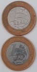 2 Moedas de 1 Real ano 2004