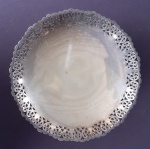 Salva em metal 20 cm com desgastes