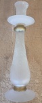 Castiçal Vidro fosco 27 cm Leitoso