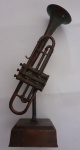 Corneta miniatura em bronze 12 cm