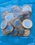 Sache 50 Moedas 1 Real 2016 Ano Raro Flor de Cunho