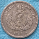 Moeda 100 Reis 1883 Império