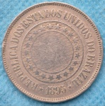 Moeda 200 Reis 1895 República