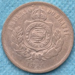 Moeda 200 Reis 1884 Império