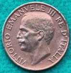Moedas 10 Centavos Cobre Soberba 1923 Itália