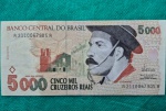 Cédula 5000 Cruzeiros Reais 1993 Gaúcho C 239