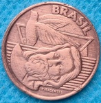 Moeda 5 Centavos 2001 Reverso Horizontal Soberba