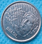 Moeda 10 Centavos 1997 Reverso Inclinado Direita Soberba