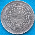 Moeda 40 Reis de 1894 Bronze