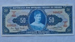 Cédula 50 Cruzeiros 1961 C 028 Soberba Flor