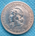 Moeda 1000 Reis Prata 1911 Soberba Flor