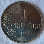 Moeda 1 Cruzeiro 1977 FE