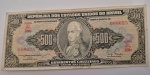 Cédula 500 Cruzeiros C101 1955 Claudionor S. Lemos José M. Whitaker Soberba