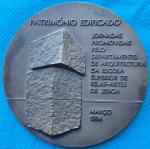 Medalha Escola Superior de Belas Artes de Lisboa Portugal Bronze aprox. 221 gr