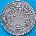 Moeda 40 Reis de 1910 Bronze