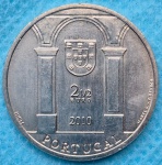 Moeda 2,50 Euros Portugal 2010 Flor de Cunho