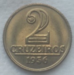 Moeda 2 Cruzeiros 1956 FC Módulo Menor