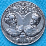 Medalha Prata Comemorativa da Independência do Brasil 1822/1922 D. Pedro I Epitácio Pessoa 11,5gr
