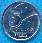 Moeda 5 Centavos 1990 Ano Raro Pescador Raríssima Flor de Cunho