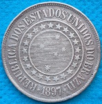 Moeda 40 Reis de 1897 Bronze