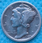 Moeda  USA  de Prata de One Dollar  de 1920