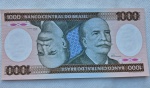 Cédula 1000 Cruzeiros 1981 com Asterisco *0005 Última Serie Barão do Rio Branco