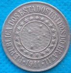 Moeda 40 Reis de 1911 Bronze