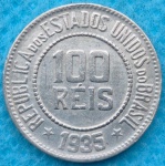 Moeda 100 Reis 1935 Flor de Cunho