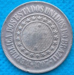 Moeda 40 Reis de 1907 Bronze
